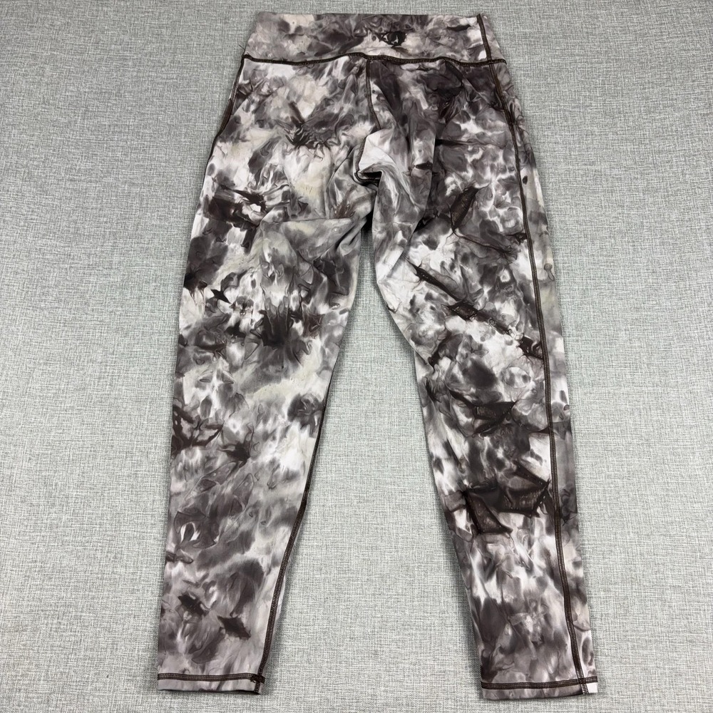 Gymshark Ori Leggings Womens XL Gray Cream Marble Print High Rise 7/8 Yoga - Picture 7 of 8